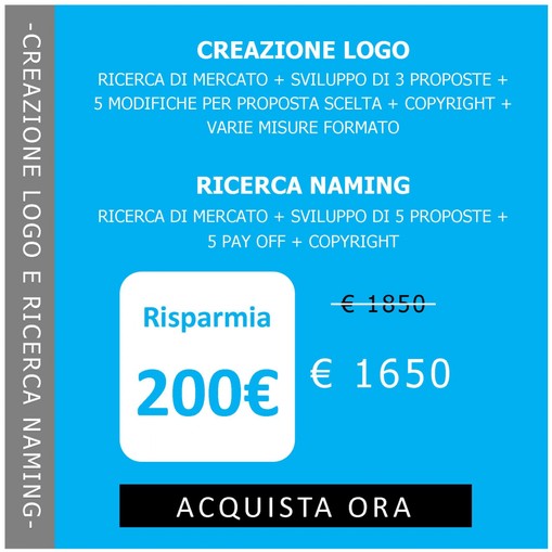 CREAZIONE LOGO E RICERCA NAMING