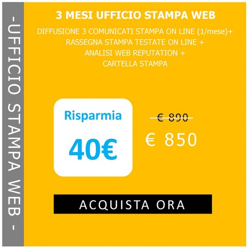 3 MESI UFFICIO STAMPA WEB